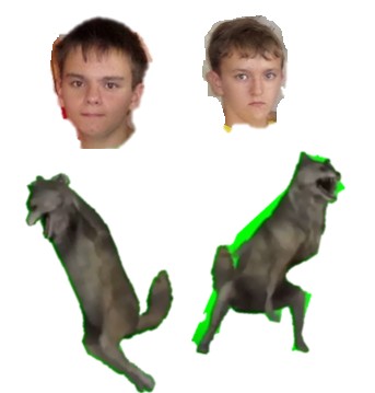 Create meme: chromakey, wolf on a green background, on a green background