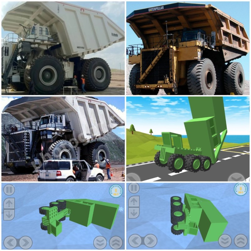 Create meme: large trucks, large dump truck, liebherr t282b dump truck