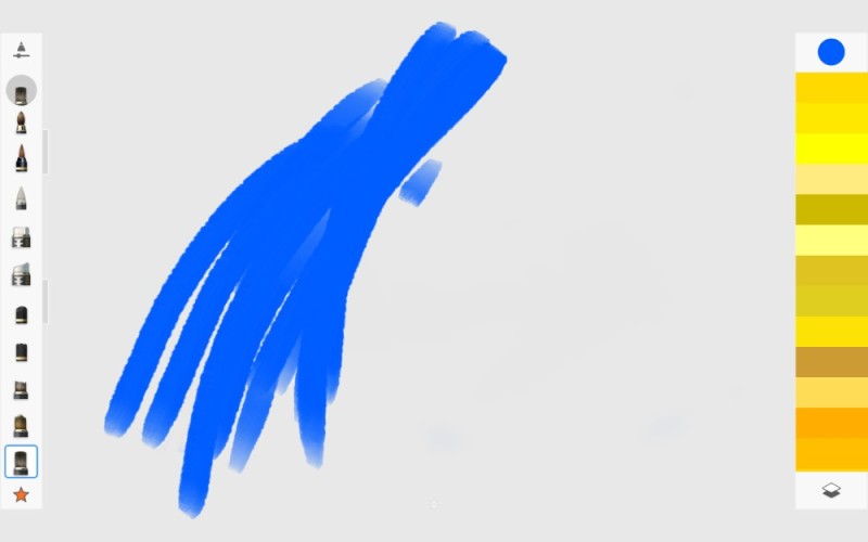 Create meme: blurred image, brushes in sai, paint brush