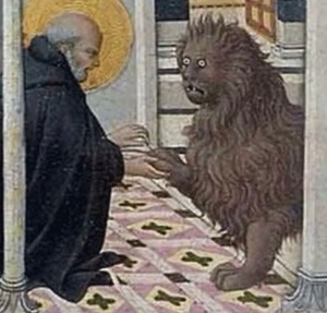 Создать мем: сано ди пьетро святой иероним и лев, святой иероним и лев средневековье, страдающее средневековье лев