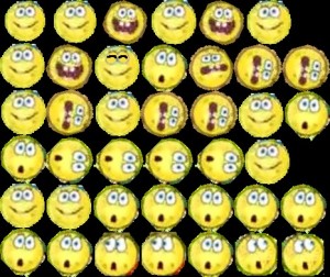 Create meme: school smileys, set of emoticons, stickers emoticons