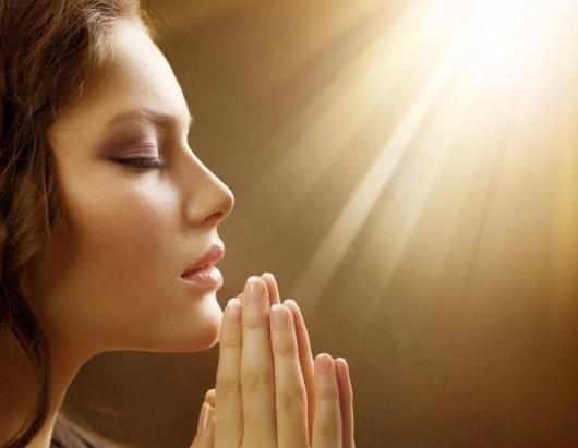 Create meme: prayer , girl praying , the power of prayer