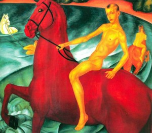 Создать мем: купание красного коня картина оригинал, кузьма сергеевич петров водкин купание красного коня, петров водкин купание красного