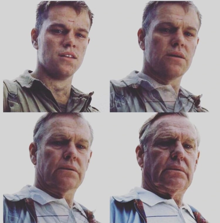 Create meme: Matt Damon saving private Ryan is aging, Matt Damon saving private Ryan, Matt Damon