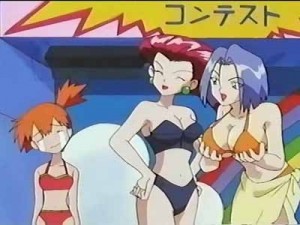 Create meme: pokemon Jesse Boobs, pokemon breast team R, Pokemon