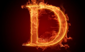 Create meme: a beautiful letter d, fiery letter r, fire letters