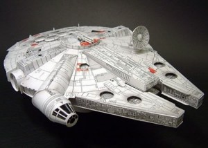 Create meme: paper craft, star wars, Millennium Falcon, papercraft