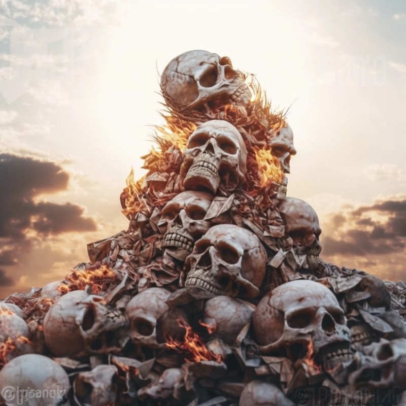 Create meme: skull fantasy, skull, vasily vereshchagin apotheosis of war