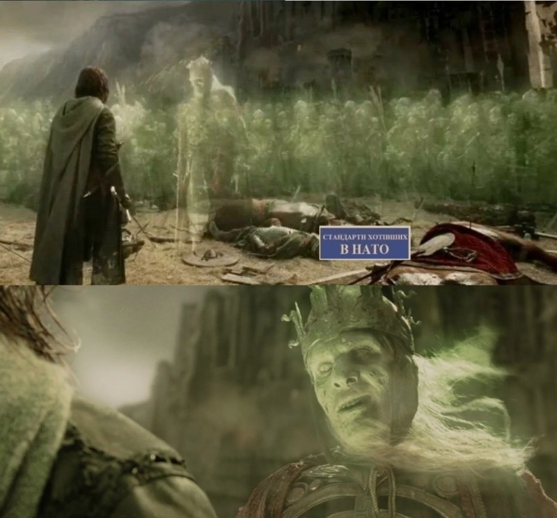 Create meme: Aragorn and the king of the dead, king of the dead lord of the rings, the Lord of the rings Aragorn