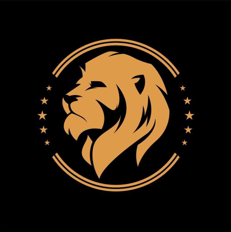 Создать мем: logo, black lion, логотипы команд