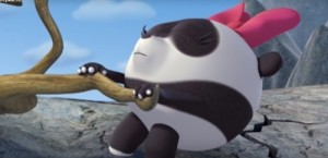 Create meme: hunting season Mr. weenie, krotik and Panda, kung fu Panda 3