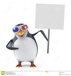 Создать мем: плакат с пингвинами, пингвин с очками