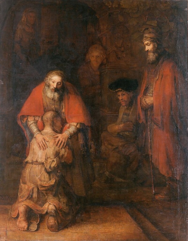 Create meme: Rembrandt, Rembrandt return of the prodigal son, Rembrandt van Rijn return of the prodigal son