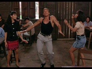 Create meme: van Damme's dancing in the video, kickboxer van Damme dancing, van Damme dancing meme