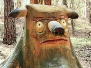 Create meme: woodcarving, galleries, stump