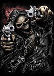 Create meme: skeleton with a gun, meme skeleton with a gun, a skeleton with a revolver