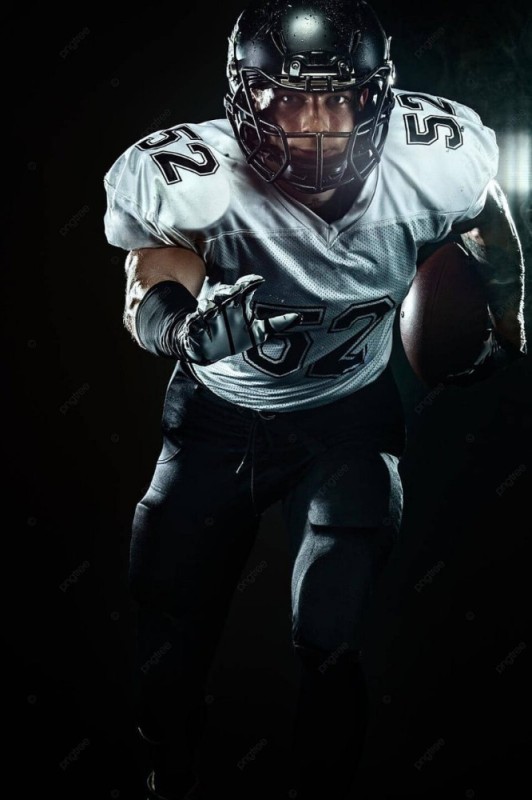Создать мем: спортивный фон черный американский футбол, спортсмен в шлеме, американский футбол