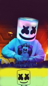 Create meme: marshmallow superhero, photos marshmallow singer, mask marshmello of the fortnight