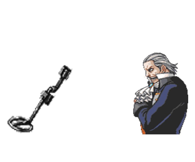 Create meme: ace attorney karma sprites, manfred von karma, ace attorney 