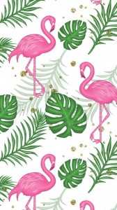 Создать мем: фон фламинго, рисунки фламинго, фламинго, акварель, тропические листья