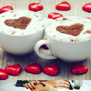 Создать мем: чашка капучино с поцелуем, доброе утро картинки романтические клубника кофе, кофе со сливками картинки