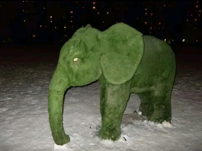 Create meme: the green elephant, meme green , green elephant meme