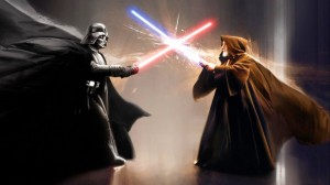Create meme: Obi WAN Kenobi vs Darth Vader