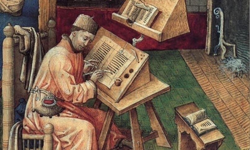 Create meme: the scriptorium of a medieval monastery, monastic scriptorium in the Middle Ages, medieval scriptorium