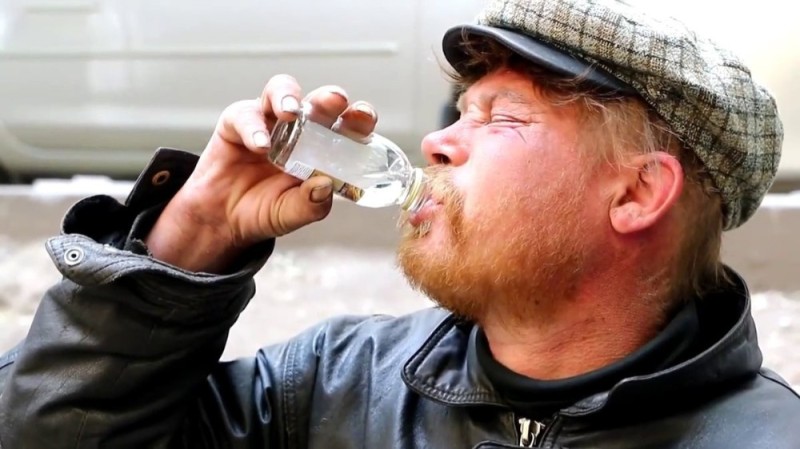 Create meme: drunk , homeless man with beer, the face of an alcoholic