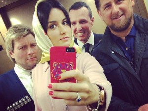 Create meme: Kandelaki and Kadyrov in Dubai, Ramzan Kadyrov selfie, Tina Kandelaki and Ramzan Kadyrov