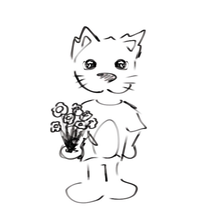 Создать мем: cat coloring page, котик раскраска, раскраска котенок