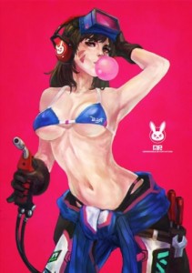 Создать мем: overwatch blizzard, dva, overwatch nsfw