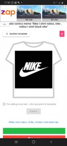 Create meme: adidas t shirt roblox, nike roblox, the get t shirt nike