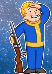 Создать мем: fallout 4, волт бой, fallout png