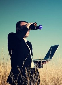 Create meme: Evelina Bledans, man with binoculars, private detective