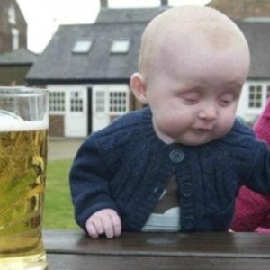 Create meme: baby, Bad Drunk Baby