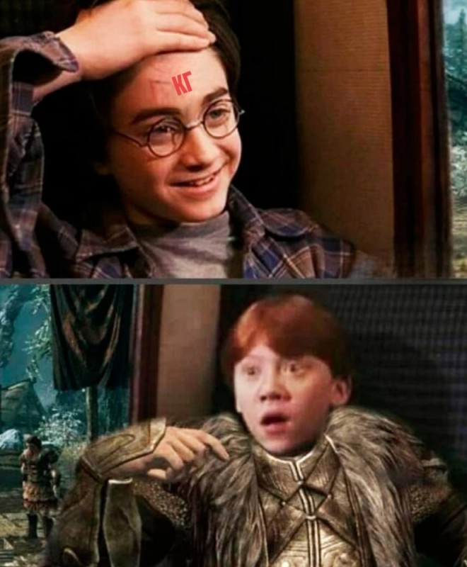 Create meme: harry potter harry potter, funny harry potter, Harry Potter scar meme