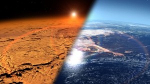 Create meme: planet, the earth's atmosphere, the atmosphere on Mars