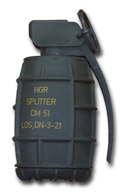 Create meme: HGR splitter DM51A2 hand grenade, dm51 grenade, HGR splitter DM51A2 grenade