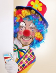 Create meme: clown face, Grimm clown at children's party, effects clowns