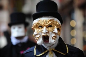 Создать мем: двуликий янус маска, мужская венецианская маска, venetian mask