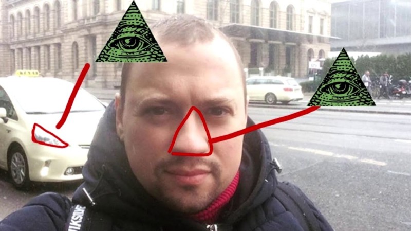Create meme: the Illuminati , The illuminate on the forehead, male 