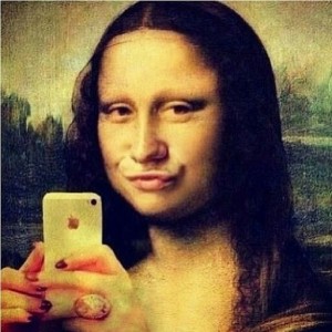 Create meme: selfie, Mona Lisa, Mona Lisa