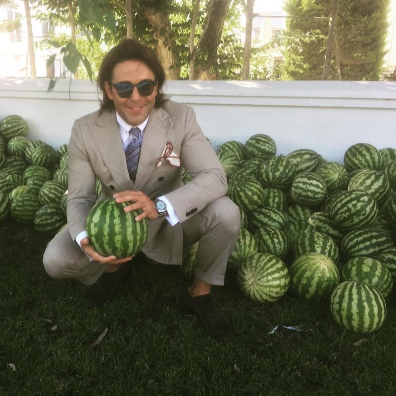 Create meme: feet , andrey malakhov with watermelons dinya, Andrey Malakhov 