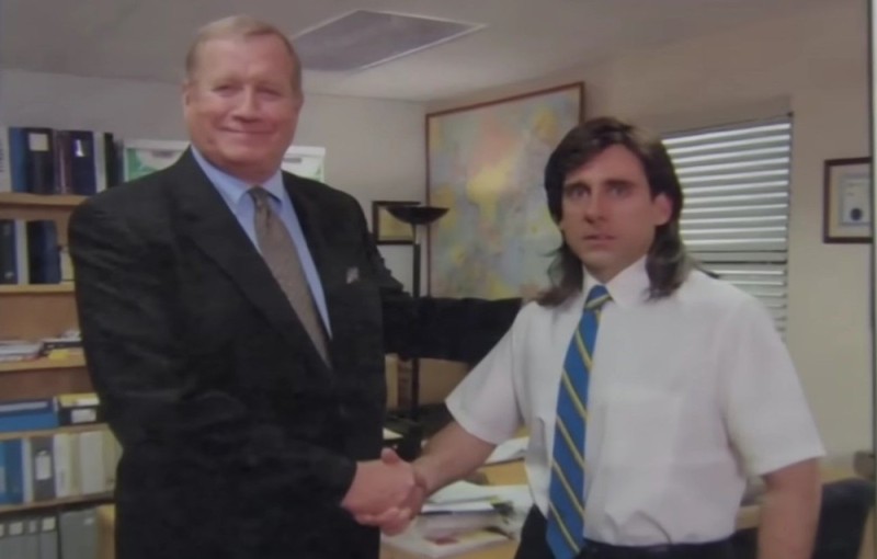 Create meme: TV series office meme handshake, meme tv series office, series office memes