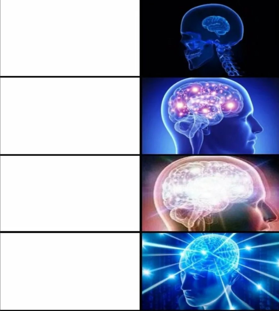 Создать мем: мем эволюция мозга, brain meme, сверхразум мем