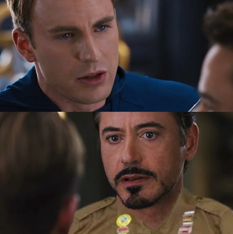 Create meme: captain America meme, meme Tony stark , Robert Downey 