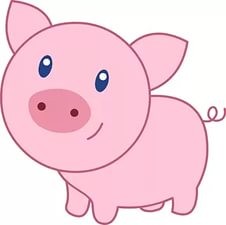 Создать мем: поросенок, flying pig, pig cartoon