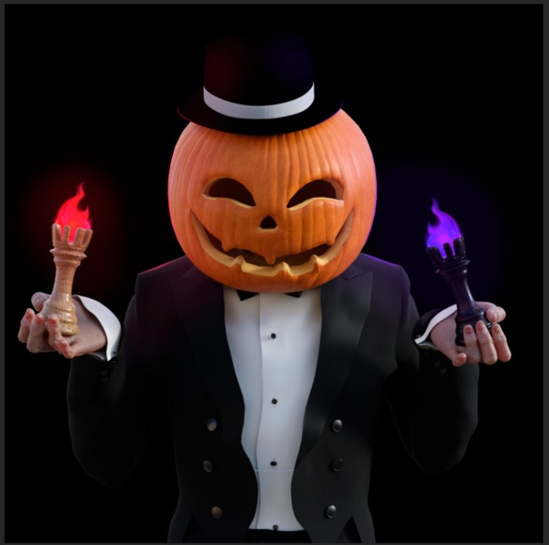 Create meme: Halloween , halloween characters, pumpkin on Halloween 