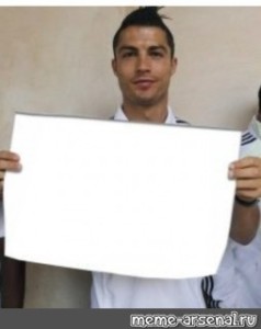 Create meme: ronaldo Cristiano with a piece of paper, Cristiano Ronaldo , Signa Ronaldo